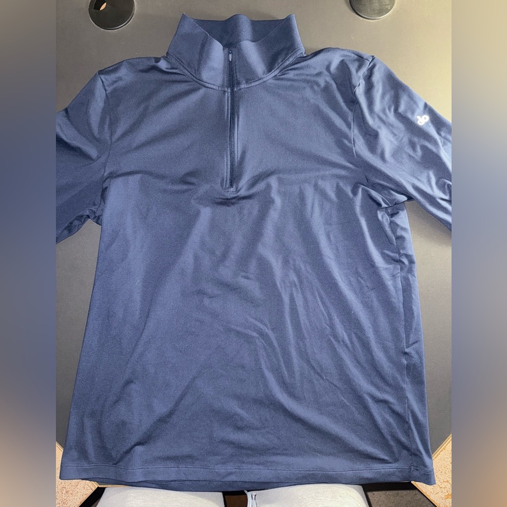 Alo Yoga Conquer Quarter Zip - Pullover - Navy - Medium
